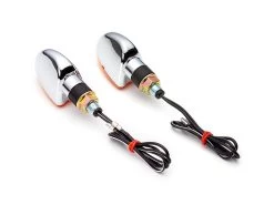 Pair Arrow Indicators / Turn Signals - Chrome -Motoronderdelen Winkel pair arrow indicators turn signals chrome 4