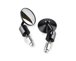 Biltwell 1" Zed Handlebar | Black -Motoronderdelen Winkel pair of black billet bar end mirrors 5