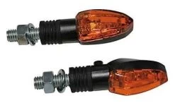 Kellermann Micro 1000 PL Black -Motoronderdelen Winkel pair of halogen indicators type lizzard