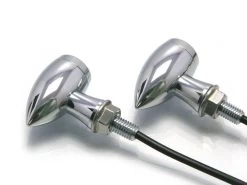 Halogen Bulb Short Arrow Indicators -Motoronderdelen Winkel premium chrome aluminium indicators