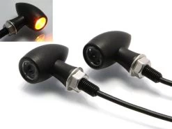 Halogen Bulb Short Arrow Indicators -Motoronderdelen Winkel premium flat black aluminium indicators