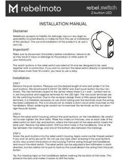 Rebelmoto REBEL SWITCH 2 Button Black 22 Mm -Motoronderdelen Winkel rebelmoto rebel switch 2 button black 22 mm 4