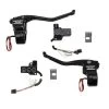 Rebuffini RR90 Handle & Switch Set Hydraulic Black Dyna /XL -Motoronderdelen Winkel rebuffini rr90 handle switch set hydraulic black d