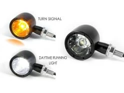 Set Bullet Running Lights & Indicators Combination Black -Motoronderdelen Winkel set bullet running lights indicators combination b 3