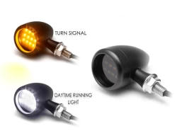 Set Bullet "Truro" Running Lights & Indicators - Black -Motoronderdelen Winkel set bullet truro running lights indicators black 10