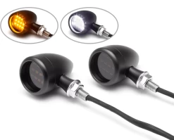 Set Bullet "Truro" Running Lights & Indicators - Black -Motoronderdelen Winkel set bullet truro running lights indicators black 13