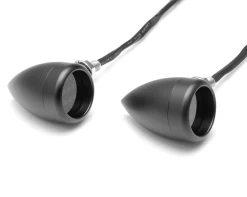 Set Bullet "Truro" Turn Signals / Taillight CNC - Black -Motoronderdelen Winkel set bullet truro turn signals taillight cnc black 2