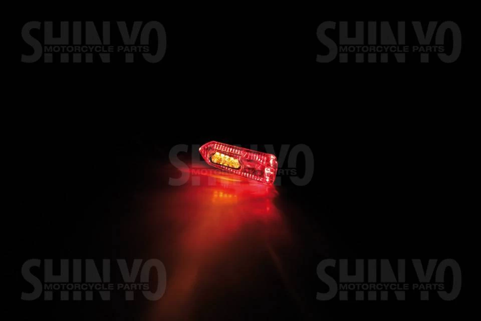 Shin Yo LED Taillight/indicator Arrowhead, Red/Smoke Lens 4 Shin Yo LED Taillight/indicator Arrowhead, Red/Smoke Lens - Afbeelding 2