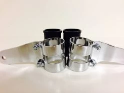 Shin Yo Pair Of 38 - 42mm Headlight Brackets Chrome