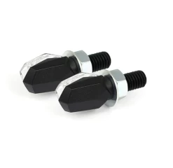 Small LED Turn Signals, Black With Smoked Lens