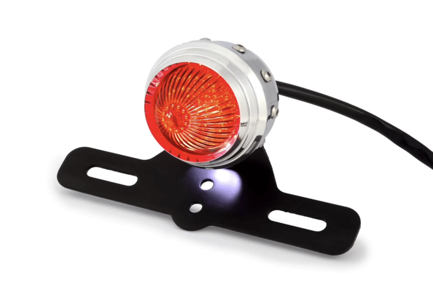 Smoked Led Tail Light Retro Style With Studs 3 Smoked Led Tail Light Retro Style With Studs