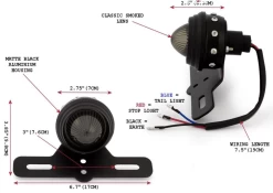 Smoked Led Tail Light Retro Style With Studs 10 Smoked Led Tail Light Retro Style With Studs -Motoronderdelen Winkel smoked led tail light retro style with studs 3