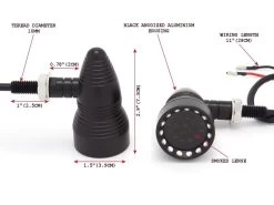 Smoked Led Turn Signals Retro Style -Motoronderdelen Winkel smoked led turn signals retro style 1