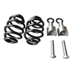 Spiral Springs Chrome 1" With Mounting -Motoronderdelen Winkel spiral springs black 3 with mounting 2