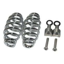 Spiral Springs Chrome 5" With Mounting -Motoronderdelen Winkel spiral springs chrome 5 with mounting