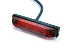 Highsider Clear Oval Chopper LED Tail / Brake / Plate Light -Motoronderdelen Winkel tail light led stripe red 4 10