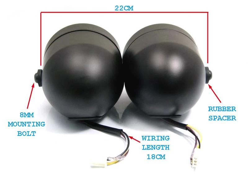 Twin Headlight Matt Black 4 Twin Headlight Matt Black - Afbeelding 2