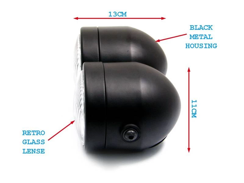 Twin Headlight Matt Black 3 Twin Headlight Matt Black