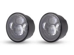 Twin LED Headlight Set Harley Dyna Fat Bob 08-17 -Motoronderdelen Winkel twin led headlight set harley dyna fat bob 08 17 8