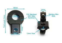 Universal Black CNC Light Bracket (select Your Size) 9 Universal Black CNC Light Bracket (select Your Size) -Motoronderdelen Winkel universal black cnc light bracket select your size 1