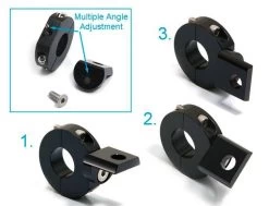 Universal Black CNC Light Bracket (select Your Size) 10 Universal Black CNC Light Bracket (select Your Size) -Motoronderdelen Winkel universal black cnc light bracket select your size 2