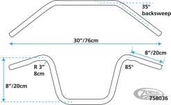 Zodiac 1" Gibbon Ape Handlebar (Select Type)